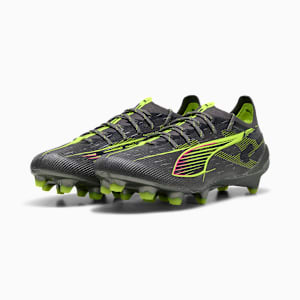 Chaussures de soccer à crampons pour terrain ferme ULTRA 5 ULTIMATE Femme, Matte Aged Silver-Yellow Alert-Sun Struck, extralarge